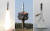 뭉뚝하고 짧아진 북극성-3형의 탄두부(오른쪽), 왼쪽부터 북한이 2016년 8월 시험발사한 잠수함 발사 탄도미사일(SLBM) 북극성-1형과 2017년 2월 지상 발사용으로 개조한 북극성-2형.[연합뉴스]