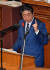 4일 임시국회 개막연설을 하고 있는 아베 신조 일본 총리. [UPI=연합뉴스] 