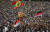 지난해 6월 아비 아머드 총리를 지지하는 집회가 에티오피아 수도 아디스 아바바에서 열리고 있다. [AP=연합뉴스]