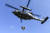 10일부터 11일까지 충북 괴산군 일대에서 진행된 &#39;항공구조사, 전시탐색구조 전술종합훈련&#39;에서 항공구조사가 구조용 줄(Hoist)을 활용해 조난 조종사를 구조헬기로 인양하고 있다.[공군 ]