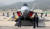 14일 오전 경기도 성남시 서울공항에서 열린 서울 국제 항공우주 및 방위산업 전시회 2019(서울 ADEX 2019) 프레스 데이에 한국형 전투기 KF-X 실물 모형이 전시돼 있다. [뉴스1]