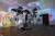 테이트 모던 백남준 회고전에 등장한 ‘시스틴 채플’. 1993년 베니스 비엔날레에서 선보인 작품으로, 26년 만에 재현됐다. [런던=연합뉴스]