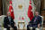마이크 펜스(왼쪽) 미국 부통령과 레제프 타이이프 에르도안 터키 대통령. [연합뉴스] 