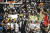농구경기 도중 열린 홍콩 지지 시위. [AP=연합뉴스]