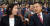 황교안 자유한국당 대표와 나경원 원내대표가 22일 서울 여의도 국회에서 열린 의원총회에서 대화를 하고 있다. [뉴스1]