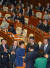 박근혜 대통령이 지난 2013년 11월 18일 오전 국회에서 열린 &#39;2014년도 예산안 시정연설&#39;을 마치고 퇴장하자 여당 의원들은 자리에서 일어서 환송하는 한편 야당 의원들은 자리에 앉아 지켜보거나 외면하고 있다. 김상선 기자