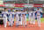 수원 KT위즈파크에서 연습을 끝낸 야구 대표팀. 28일부터는 고척돔에서 훈련한다. [얀합뉴스]