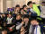 26일 평양에서 열리고 있는 2019 아시아 유소년·주니어 역도선수권대회에 참가한 선수들이 카메라 앞에 모여 포즈를 취하고 있다. 사진공동취재단