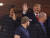 도널드 트럼프 미국 대통령과 부인 멜라니아 여사가 워싱턴 내셔널스 구장에 도착하면서 손을 흔들고 있다. [EPA=연합뉴스]