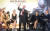 아널드 슈워제네거가 지난 21일 서울 여의도 IFC몰에서 열린 영화 터미네이터 다크페이트 레드카펫 행사에서 인사말을 하고 있다. [연합뉴스]