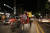 지난 26일 이태원에서 열린 핼러윈 거리축제에서 참가자들이 경운기를 타고 이동하고 있다. [사진 조덕규]