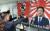 지난달 1일 국회 의원회관에서 열린 &#39;반평화, 반환경 2020도쿄올림픽 대응을 위한 토론회&#39;에서 복도에 전시된 욱일기 관련 포스터 [뉴스1]