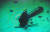 해군 청해진함 무인잠수정이 촬영한 추락 소방헬기 꼬리 날개 부분.[사진 해군]