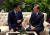 문재인 대통령(오른쪽)과 아베 신조 일본 총리가 4일 오전(현지시간) 태국 방콕 임팩트포럼에서 열린 제21차 아세안+3 정상회의 전 환담하고 있다. [사진제공=청와대]