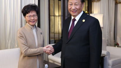 시진핑, 캐리 람에 "홍콩 폭력 제압해야" 시위사태 후 첫 만남