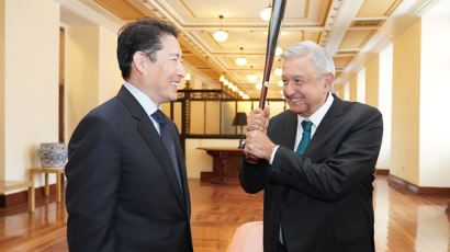 [사진] 조현준 회장, 멕시코 대통령과 협력 논의