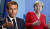 에마뉘엘 마크롱 프랑스 대통령(왼쪽)과 앙겔라 메르켈 독일 총리. [로이터=연합뉴스, AP=연합뉴스]