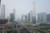 베이징 하늘을 덮은 미세먼지. 많이 개선됐다고 하지만, 아직은 서울에 비해서는 오염도가 높다. 천권필 기자