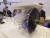 5일(현지시각) 영국 더비 롤스로이스 공장에 전시된 전기항공기 개발 프로젝트 &#39;E-트러스&#39; 엔진 모형. 김효성 기자