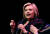 힐러리 클린턴 전 미국 국무장관이 10일(현지시간) 영국 런던에서 출판 홍보 행사를 열었다.[로이터=연합뉴스]