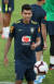 브라질 축구대표팀 피르미누가 17일 아랍에미리트 아부다비의 알나흐얀 스타디움에서 훈련을 하고 있다.[뉴스1]