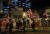 지난 10월 홍콩 시위대들이 영국 국기를 들고 중국 정부에 항의하는 시위를 벌이고 있다.[EPA=연합뉴스]