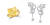 하트셰이프 팬시 인텐스 옐로 다이아몬드 스월 링(왼쪽)과 &#39;톰블리에 영감을 받아&#39; 다이아몬드 이어링.   [사진 그라프]