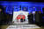 자유한국당 황교안 대표가 20일 밤 국회 본청 앞 계단에 설치된 천막에서 단식투쟁을 하고 있다. [연합뉴스]