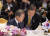 문재인 대통령이 4일(현지시간) 태국 방콕 임팩트 포럼에서 열린 제21차 아세안+3 정상회의에 참석하고 있다. 오른쪽은 정의용 국가안보실장. [청와대사진기자단]