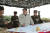 김정은 북한 국무위원장이 서부전선에 위치한 창린도 방어대를 시찰했다고 조선중앙통신이 25일 이 사진을 보도했다. 촬영 날짜는 밝히지 않았다. [연합뉴스]