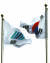 서울 서초동 대검찰청 청사의 검찰 깃발이 태극기와 바람에 나부끼고 있다. 최정동 기자