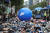 환경단체 회원들이 지난 9월 21일 서울에서 기후변화 대책을 촉구하는 거리 시위를 펼쳤다. [AP=연합뉴스]