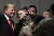 도널드 트럼프 미국 대통령이 추수감사절인 지난달 28일 아프가니스탄 미군 기지를 방문했다. [AFP=연합뉴스]