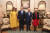 왼쪽부터 멜라니아 여사와 트럼프 대통령, 찰스 왕세자 부부가 왕실 저택에서 기념사진을 찍고 있다. [AP=연합뉴스]