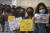 지난달 3일 뉴델리에서 대기오염 문제 해결을 촉구하는 집회가 열리고 있다. [연합뉴스/AFP]