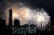 10월 5일 오후 서울 여의도 한강공원에서 열린 &#39;서울세계불꽃축제 2019&#39;에서 중국 팀의 불꽃이 밤 하늘을 수놓고 있다. [뉴시스]