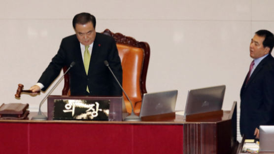 제1야당 한국당 뺀 채···512조 예산이 28분만에 통과됐다