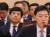 지난 10월 15일 국회에서 열린 법제사법위원회 국정감사에 이성윤 검찰국장(왼쪽)이 출석해 있다. 이 국장은 최근 여야 의원들을 만나 수사권조정 법안 개정의 필요성을 전달했다.[연합뉴스]