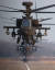 AH-64E아파치 가디언 편대가 활주에서 이륙하고 있다. 가장 앞에서 비행하는 롱보우는 개량 센서와 레이더를 갖추고 있다. [박용한 기자]