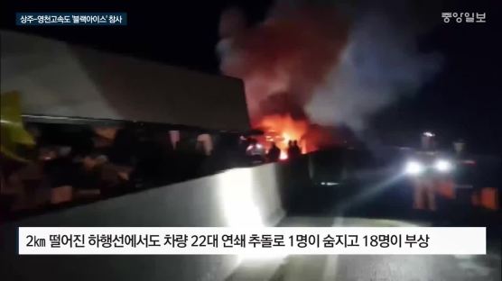 '블랙아이스' 사고 순간···"통화중 남편 갑자기 '불난다' 비명"