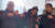 국회 앞 보수 지지자들에 의해 머리채 잡히는 정의당 관계자. [정의당 제공 영상 캡처=연합뉴스]
