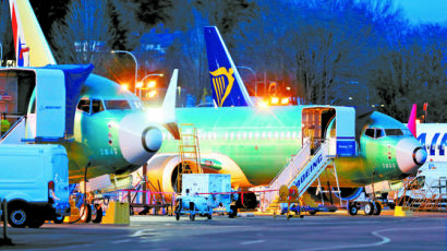 [사진] 두 차례 참사 보잉 737맥스 생산 중단