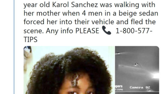 '뉴욕의 쇼크' 대로변서 16세 소녀 납치…경찰, 현상금 걸고 공개수배
