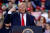 도널드 트럼프 미국 대통령이 18일 미국 미시간주 배틀 크릭에서 대선 유세를 벌이고 있다. [AFP=연합뉴스]