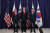 왼쪽부터 문재인 대통령, 도널드 트럼프(Donald Trump) 미국 대통령, 아베 신조(安倍晋三) 일본 총리 [사진 U.S. Embassy&Consulate in Korea]