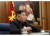 북한 매체들이 중앙군사위원회 확대회의를 개최했다고 22일 전했다. 뒷편 김정일 국방위원장의 대형 사진이 지난 1일 김 위원장이 신년사를 했던 장소와 비슷하다. [사진 조선중앙통신]