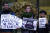 20일(현지시간) 비공개로 진행된 재판에도 불구하고 어산지 지지자들은 그의 석방을 요구하는 현수막과 간판을 들고 법원 건물 밖에서 시위를 벌였다. [EPA=연합뉴스]