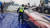 지난 23일 제주시 한림항에서 15.5m 크기의 대형 고래의 인양 작업이 이뤄지고 있다. [사진 제주해양경찰서]