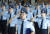 2017년 9월 1일 대구 영진전문대학에서 열린 공군 부사관학군단(RNTC) 3기 입단식에서 후보생이 거수경례를 하고 있다. [중앙포토]