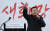 황교안 자유한국당 대표가 3일 서울 광화문 세종문화회관 앞에서 열린 희망 대한민국 만들기 국민대회에서 규탄사를 하고 있다. [뉴스1]